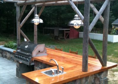 Ward's Wood Top Grill Station